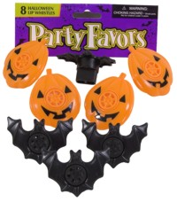 Halloween Lip Whistles PK8