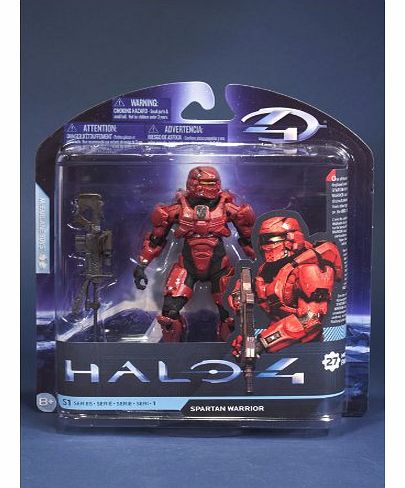 4 Series 1 Spartan Warrior Action Figure (Red)