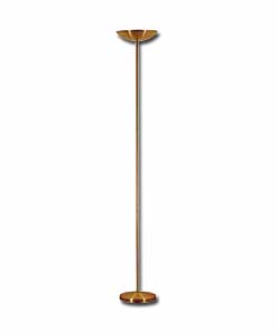 Floor Standing Uplighter - Satin Brass Finish