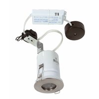 Fire-Rated MR16 Downlight Kit Satin Nickel IP65