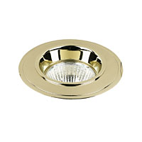 Fixed Polished Brass Bathroom Downlight