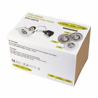 HALOLITE GU10 Halolite Die Cast Lock Ring Pack Nickel