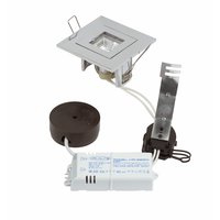 MR16 Fixed Square Downlight Kit Chrome