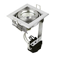 HALOLITE Single Halogen Adjustable - Tilt MR16 Silver Recessed Multiple