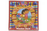 Halsall Dora The Explorer Wooden Clock Puzzle