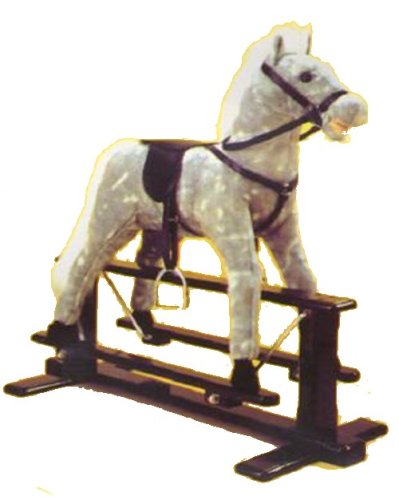 Glide and Ride Grey Rocking Horse on Glider