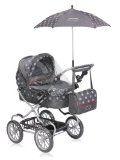 Halsall Mamas and Papas Graziella Junior Deluxe Pram - Polka Fabric