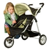 Silver Cross 3 Wheel Side by Side Twin Push Chair - Pistachio