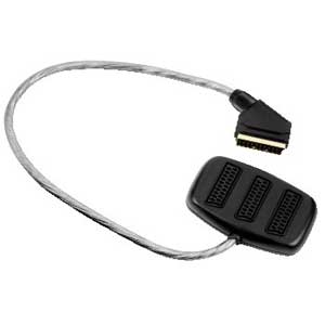 Multimedia - Scart Splitter 3-way (Gold) - 56452