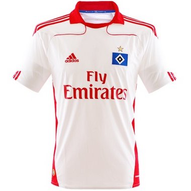 Hamburg SV Adidas 2010-11 Hamburg Adidas Home Football Shirt