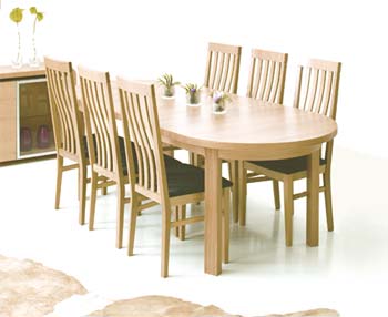 Hammel Be Extending Dining Set in Solid Oak