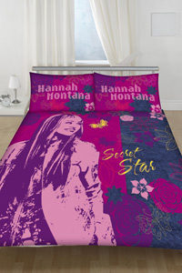 hannah montana and#39;Secret Starand39; Double Duvet Cover