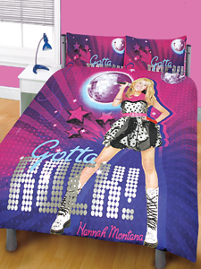 Hannah Montana Reversible `ock`Single Duvet Cover Set