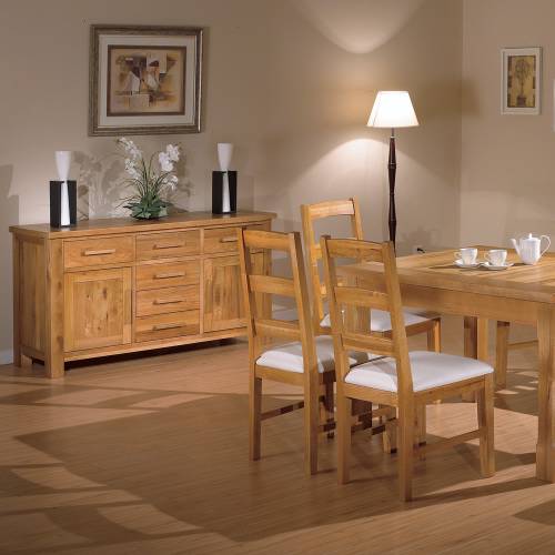 Hanover Oak Dining Set + Sideboard 909.724