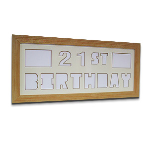 21st Birthday Create a Pix Mount Photo Frame