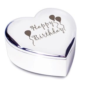 Birthday Balloons Heart Trinket