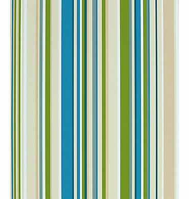 Wallpaper, Rush 70531, Green / Blue