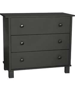 HARRIS 3 Drawer Chest - Black