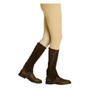 Harry Hall Suede Half Chaps Brown Medium