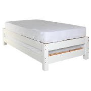 Pine Stacking Bed Frame, White