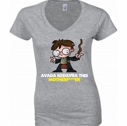 Potter Avarda Kedavra Grey Womens T-Shirt