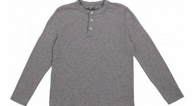 Henley Tunisian t-shirt Heather grey `12