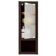 Harvard Slimline Wall Cabinet, Dark Wood