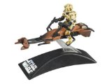 Hasbro Kashyyyk Clone Scout on Speeder Bike - Star Wars Die Cast Titanium Series