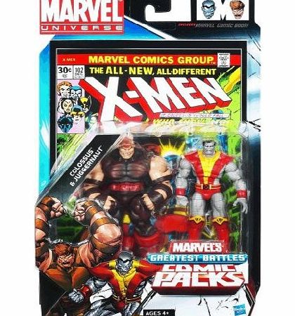 Hasbro Marvel Comics 3.75`` Comic Twin Pack Colossus amp; Juggernaut Action Figure