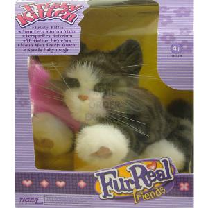 Tiger Fur Real Friends Frisky Kitten Black White