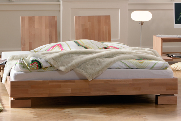 Tida Legs- Evia Headboard (Natural beech Bed and