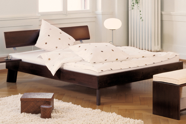 Zano Legs- Rino Headboard (Beech-Chocolate Bed