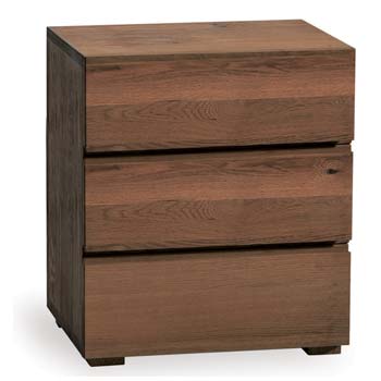 Hasena Tara Dark Solid Oak 3 Drawer Chest