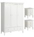 Triple Wardrobe & 2 Bedside Chests Set