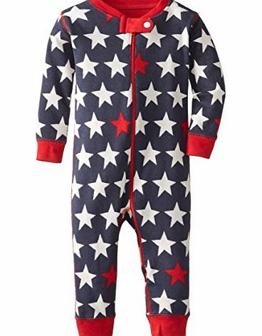 Hatley Baby Boys Infant Sleepy Romper Bright Stars Sleepsuit, Grey, 12-18 Months