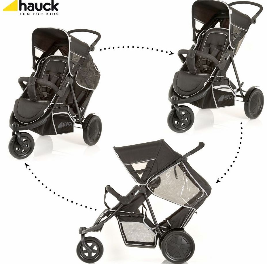 Freerider Twin Pushchair Black 2014