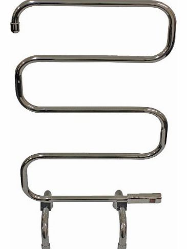 Hausen  CHROME ELECTRIC FREE STANDING HEATED TOWEL RAIL BATHROOM RADIATOR RACK