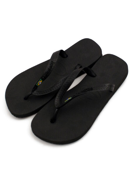 Havaianas Black Top Bandeira Flip Flops
