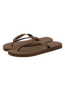 Brown Top Flip Flops