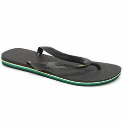 Havaianas Female Brazil Manmade Upper in Black, Brown, White