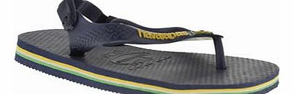 kids havaianas navy brasil logo boys toddler