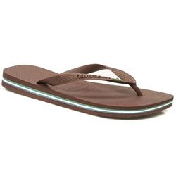 Havaianas Male Brasil Manmade Upper in Brown, Green