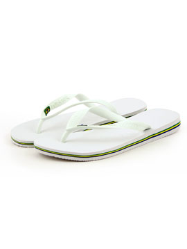 Havaianas White Brasil Flip Flops