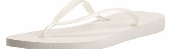 Womens Hav Slim White Flip Flops 6/7 UK (41/42 EU)