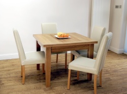 Flip Top Dining Table in Oak - 100 -