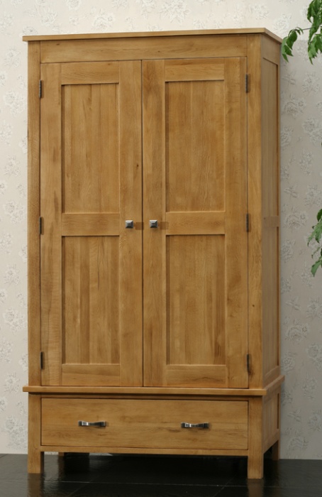 Havana Oak Double Wardrobe - Blonde