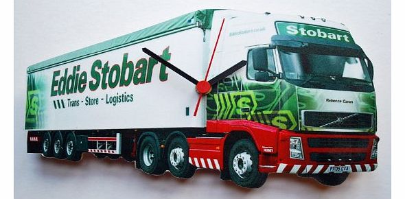 HBG Eddie Stobart (white) Clock