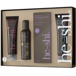 he-shi 3 STEPS TO THE PERFECT TAN (4 PRODUCTS)