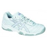 ASICS Dedicate GS Junior Tennis Shoes , J3, WHITE/WHITE/LILAC