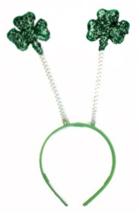 Head Bopper: Green Glitter Shamrock